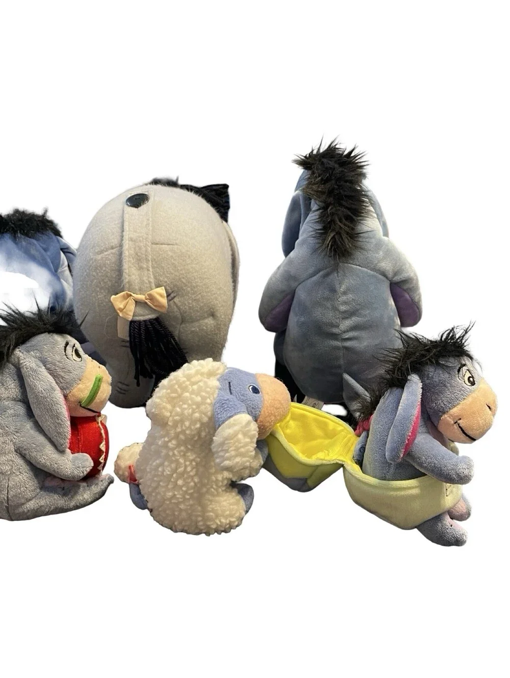 Eeyore Disney Lot Of 7 Plush Toys VTG Toys Winnie the Pooh